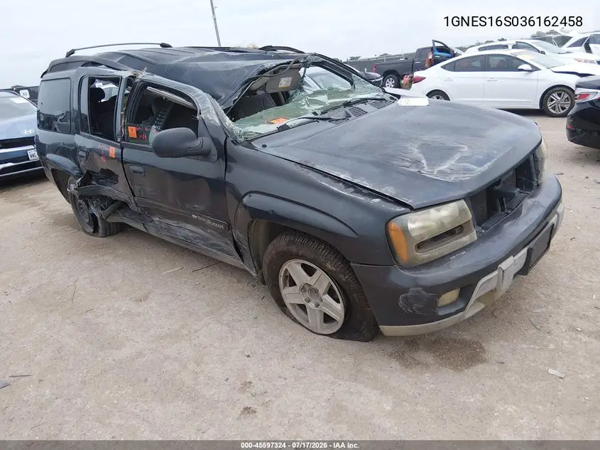 2003 Chevrolet Trailblazer Ext Lt VIN: 1GNES16S036162458 Lot: 45597324