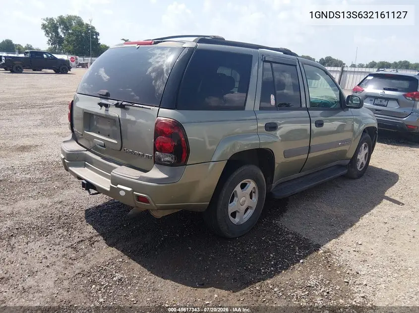 2003 Chevrolet Trailblazer Ls VIN: 1GNDS13S632161127 Lot: 45617343