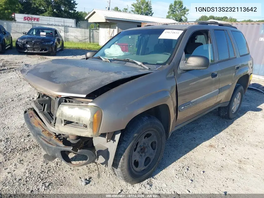 2003 Chevrolet Trailblazer Ls VIN: 1GNDS13S232113642 Lot: 45624831