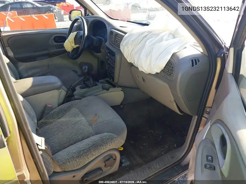 2003 Chevrolet Trailblazer Ls VIN: 1GNDS13S232113642 Lot: 45624831