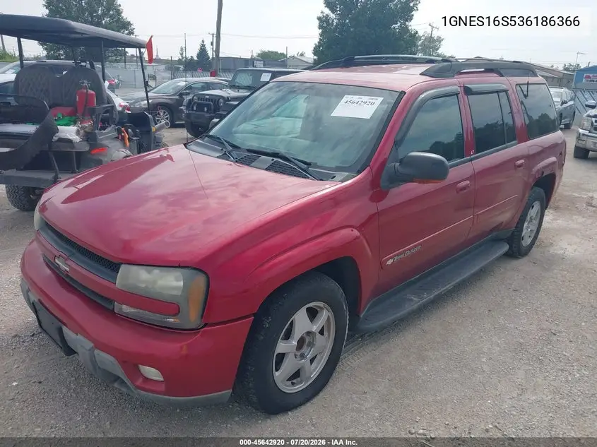 2003 Chevrolet Trailblazer Ext Lt VIN: 1GNES16S536186366 Lot: 45642920