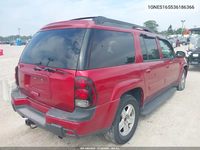 2003 Chevrolet Trailblazer Ext Lt VIN: 1GNES16S536186366 Lot: 45642920