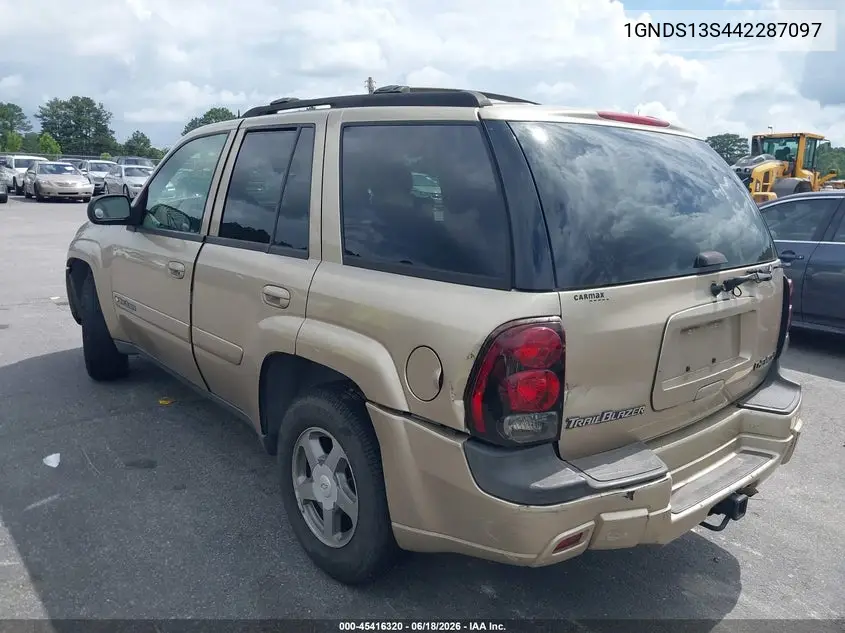 2004 Chevrolet Trailblazer Lt VIN: 1GNDS13S442287097 Lot: 45416320