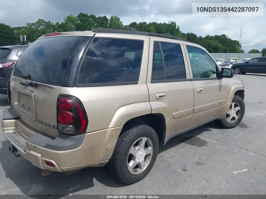 2004 Chevrolet Trailblazer Lt VIN: 1GNDS13S442287097 Lot: 45416320