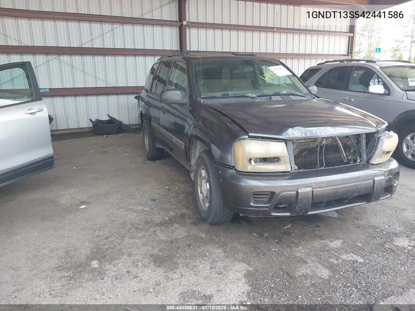 2004 Chevrolet Trailblazer Ls VIN: 1GNDT13S542441586 Lot: 45598631