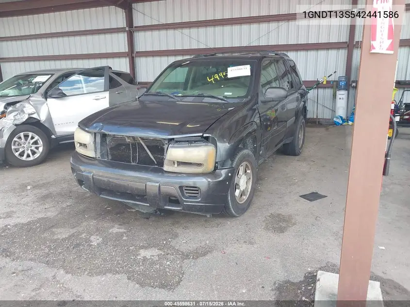 2004 Chevrolet Trailblazer Ls VIN: 1GNDT13S542441586 Lot: 45598631