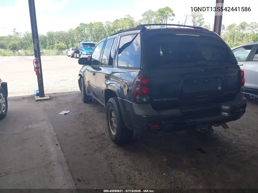 2004 Chevrolet Trailblazer Ls VIN: 1GNDT13S542441586 Lot: 45598631