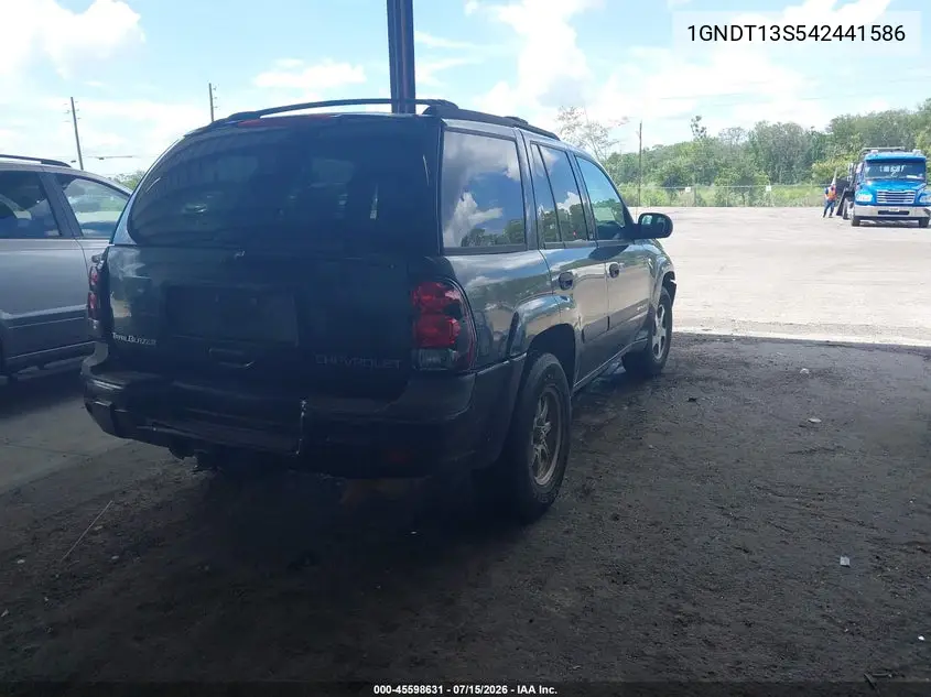 2004 Chevrolet Trailblazer Ls VIN: 1GNDT13S542441586 Lot: 45598631