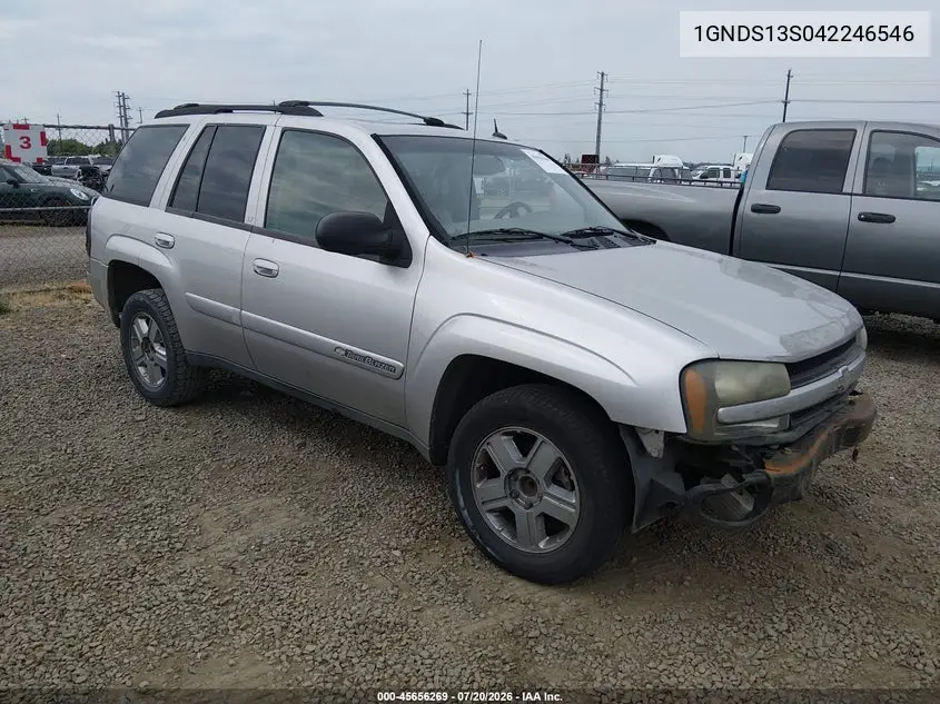 2004 Chevrolet Trailblazer Lt VIN: 1GNDS13S042246546 Lot: 45656269