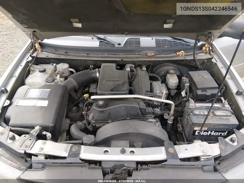 2004 Chevrolet Trailblazer Lt VIN: 1GNDS13S042246546 Lot: 45656269