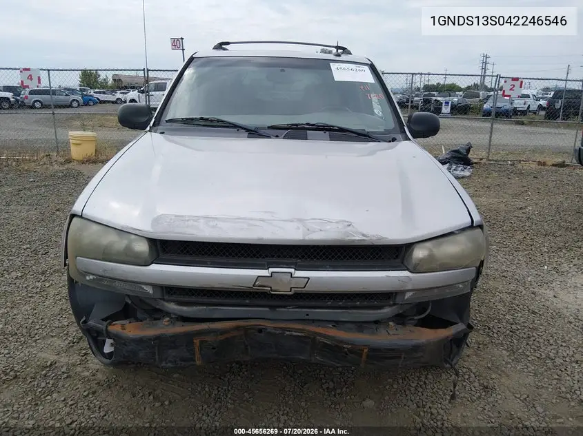 2004 Chevrolet Trailblazer Lt VIN: 1GNDS13S042246546 Lot: 45656269
