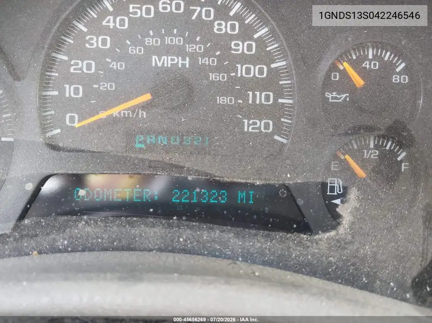 2004 Chevrolet Trailblazer Lt VIN: 1GNDS13S042246546 Lot: 45656269