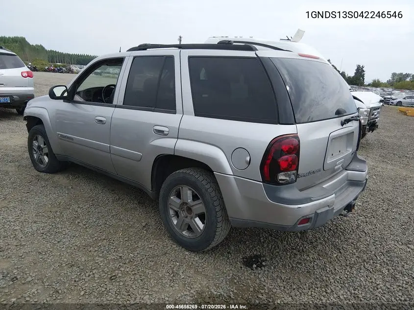 2004 Chevrolet Trailblazer Lt VIN: 1GNDS13S042246546 Lot: 45656269