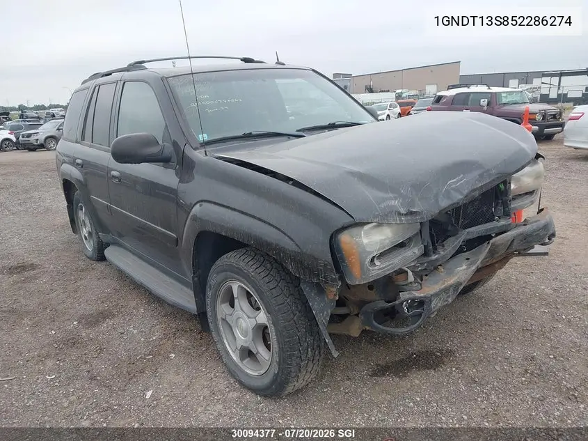 2005 Chevrolet Trailblazer Ls/Lt VIN: 1GNDT13S852286274 Lot: 30094377