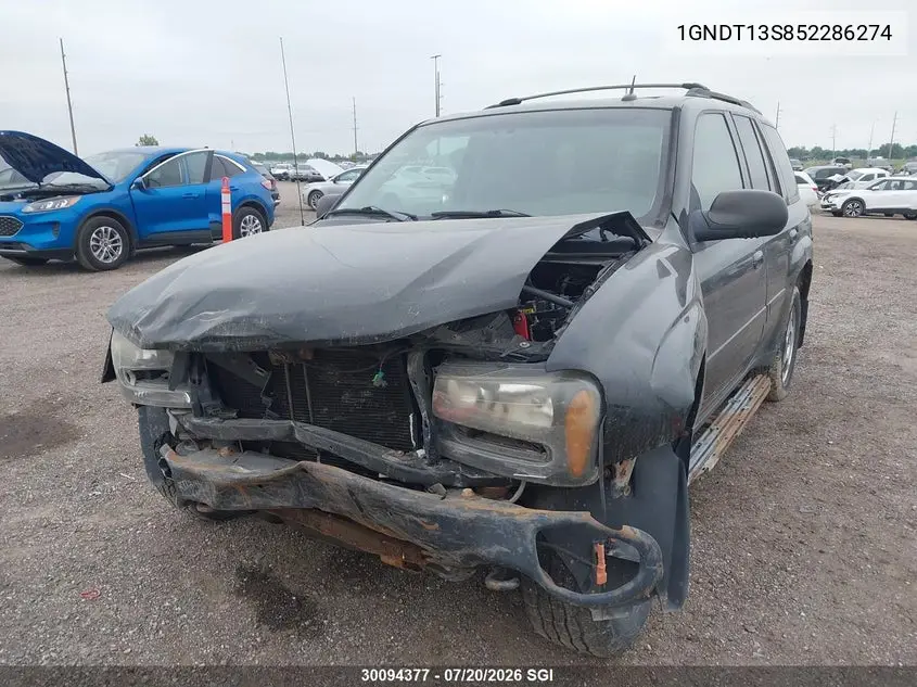 2005 Chevrolet Trailblazer Ls/Lt VIN: 1GNDT13S852286274 Lot: 30094377