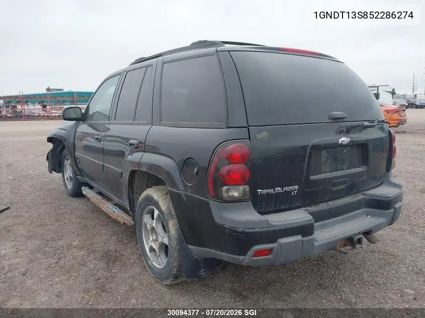 2005 Chevrolet Trailblazer Ls/Lt VIN: 1GNDT13S852286274 Lot: 30094377