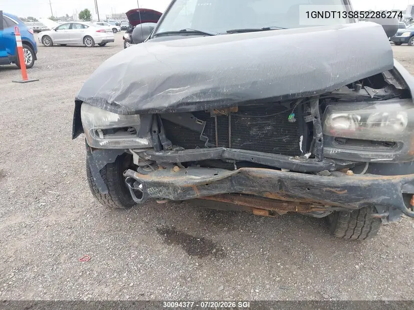 2005 Chevrolet Trailblazer Ls/Lt VIN: 1GNDT13S852286274 Lot: 30094377