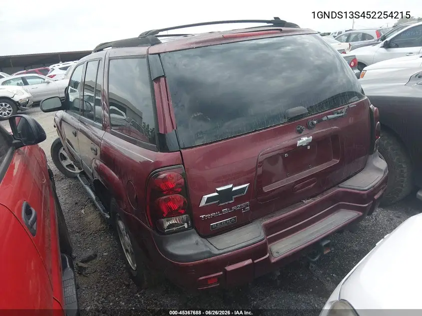 2005 Chevrolet Trailblazer Ls VIN: 1GNDS13S452254215 Lot: 45367688
