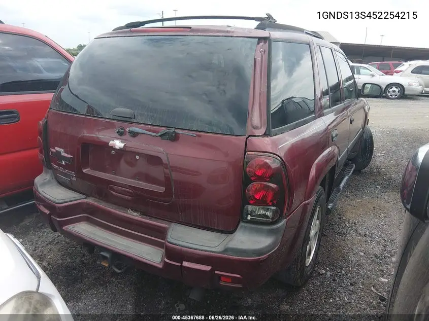 2005 Chevrolet Trailblazer Ls VIN: 1GNDS13S452254215 Lot: 45367688