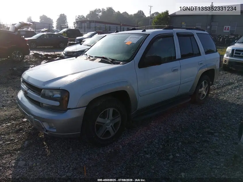 2005 Chevrolet Trailblazer Lt VIN: 1GNDT13S352331234 Lot: 45555925