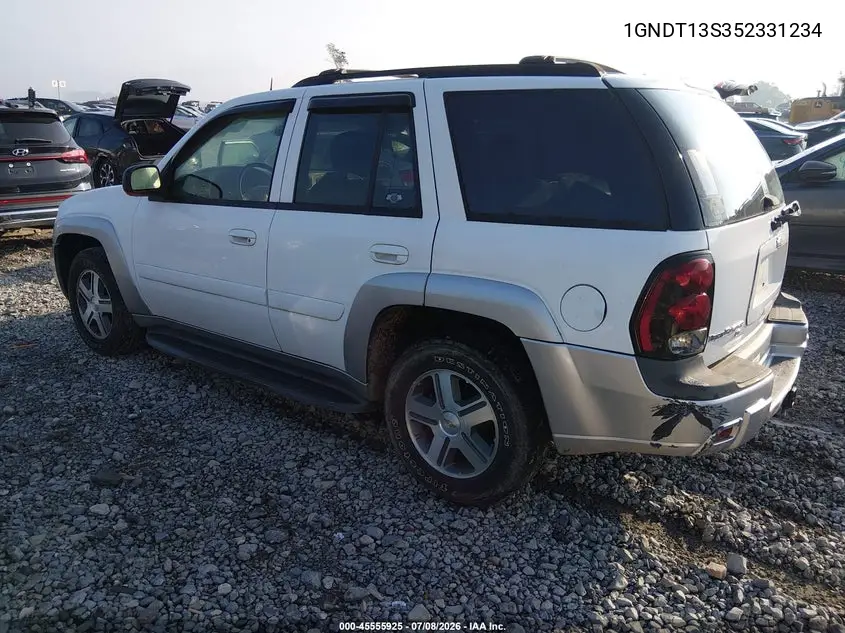 2005 Chevrolet Trailblazer Lt VIN: 1GNDT13S352331234 Lot: 45555925