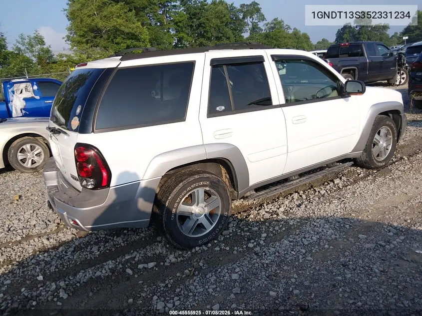 2005 Chevrolet Trailblazer Lt VIN: 1GNDT13S352331234 Lot: 45555925