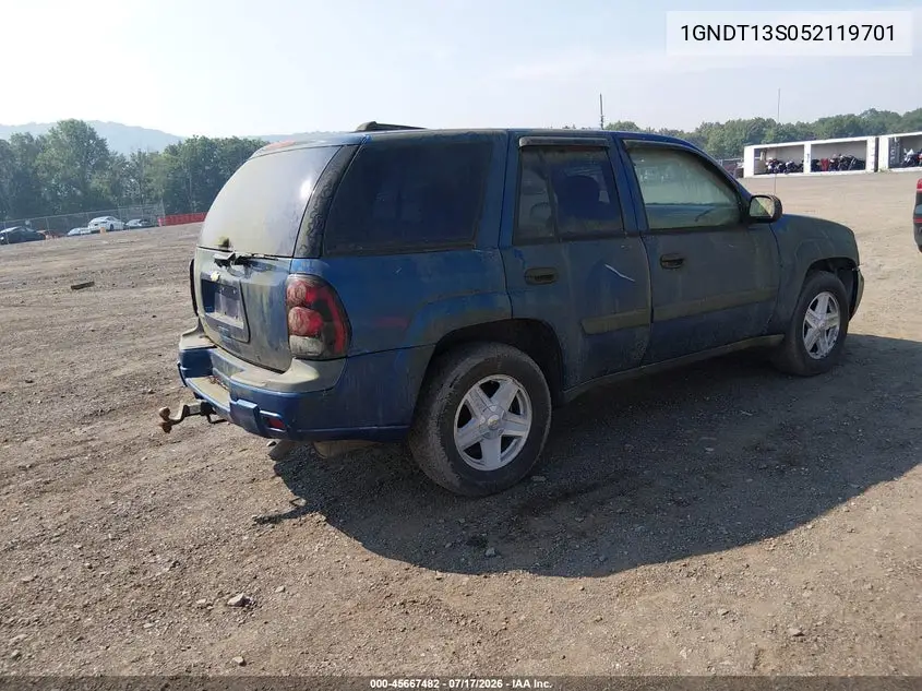 2005 Chevrolet Trailblazer Ls VIN: 1GNDT13S052119701 Lot: 45667482