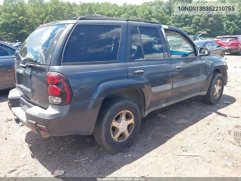 2005 Chevrolet Trailblazer Ls VIN: 1GNDS13S352210755 Lot: 45683348