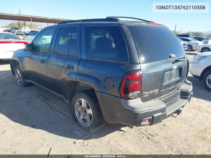 1GNDT13S762110558 2006 Chevrolet Trailblazer Ls