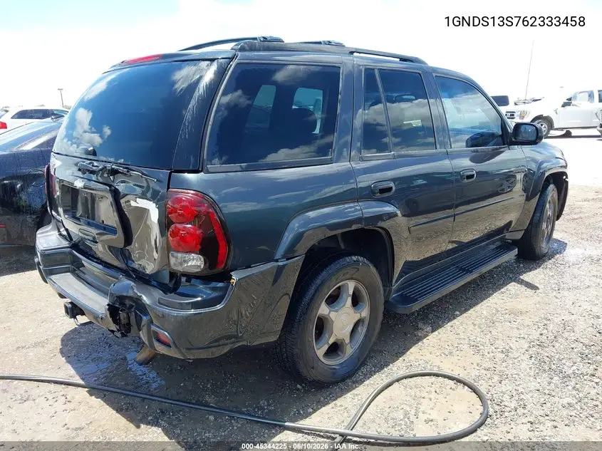 2006 Chevrolet Trailblazer Ls VIN: 1GNDS13S762333458 Lot: 45344225