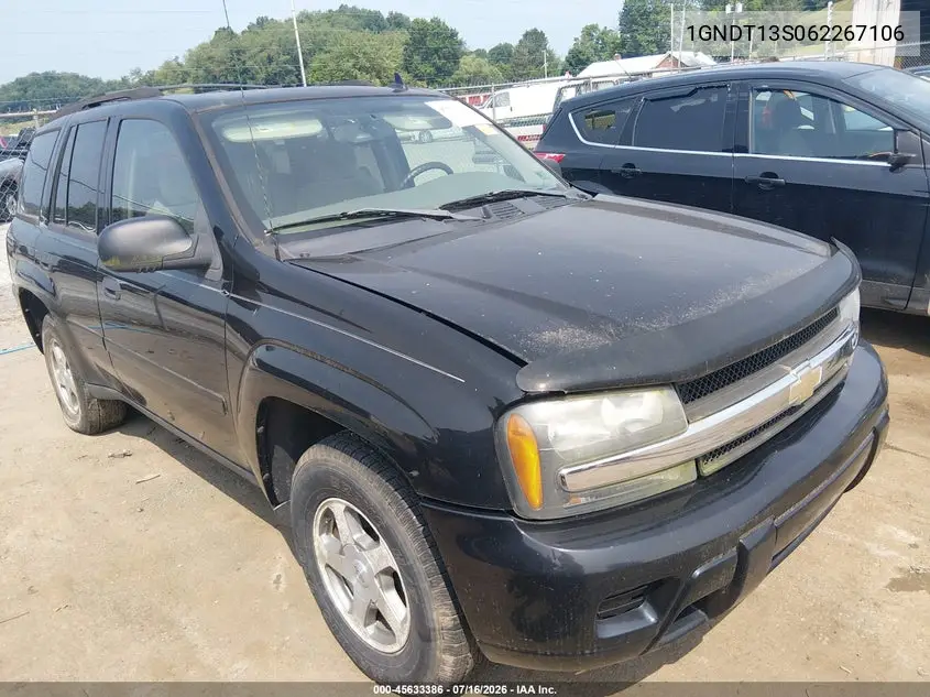 2006 Chevrolet Trailblazer Ls VIN: 1GNDT13S062267106 Lot: 45633386