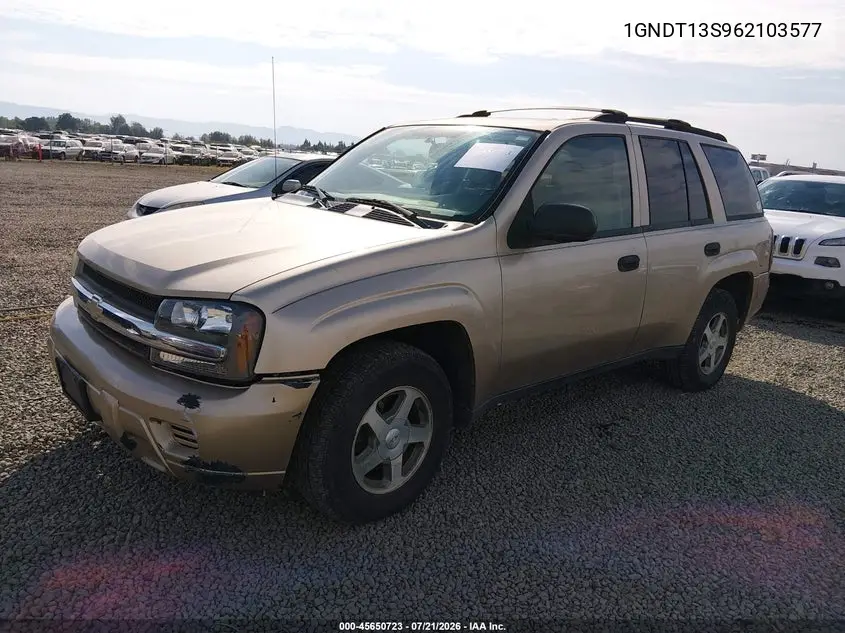 2006 Chevrolet Trailblazer Ls VIN: 1GNDT13S962103577 Lot: 45650723