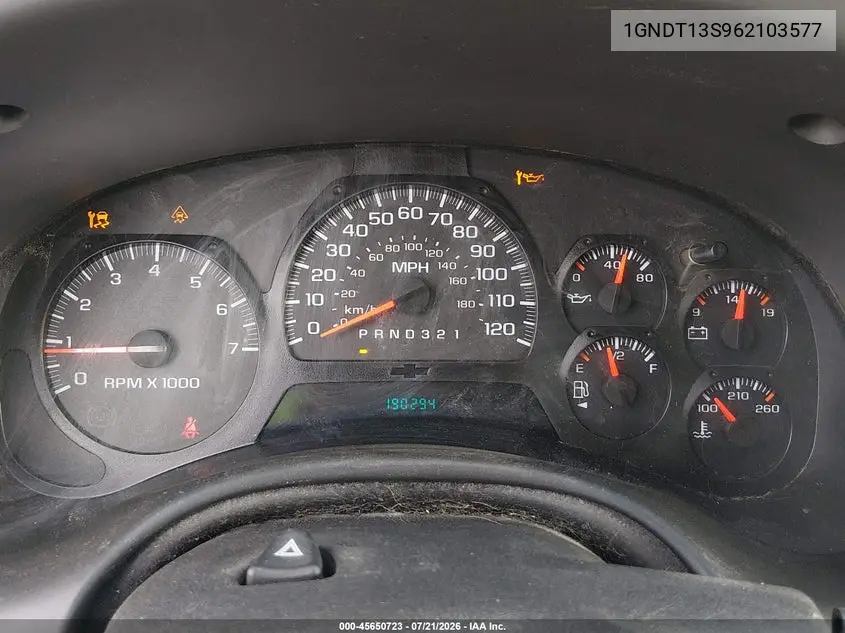 2006 Chevrolet Trailblazer Ls VIN: 1GNDT13S962103577 Lot: 45650723
