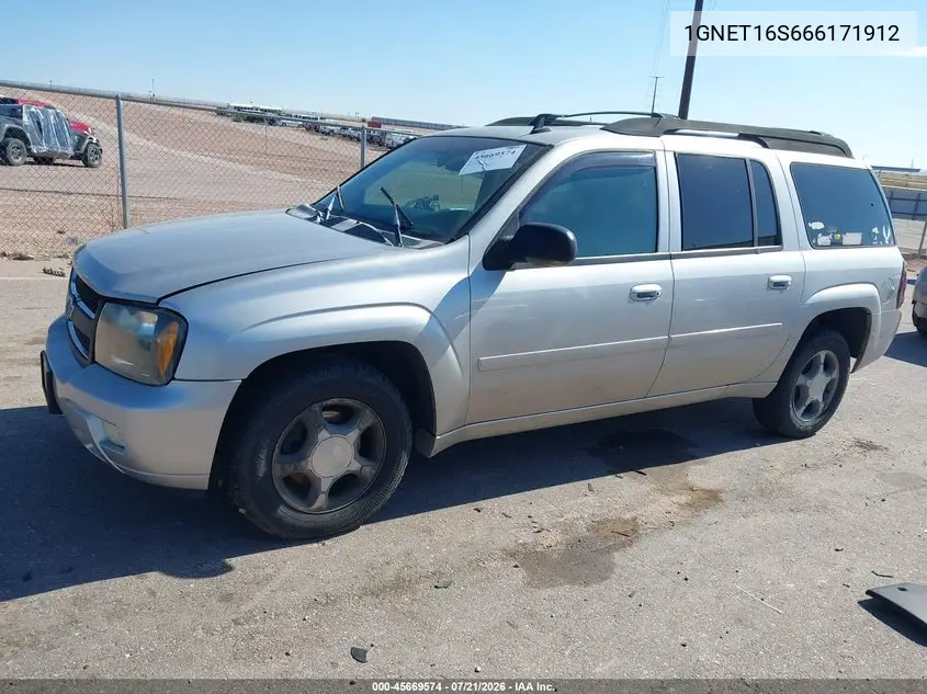 2006 Chevrolet Trailblazer Ext Lt VIN: 1GNET16S666171912 Lot: 45669574