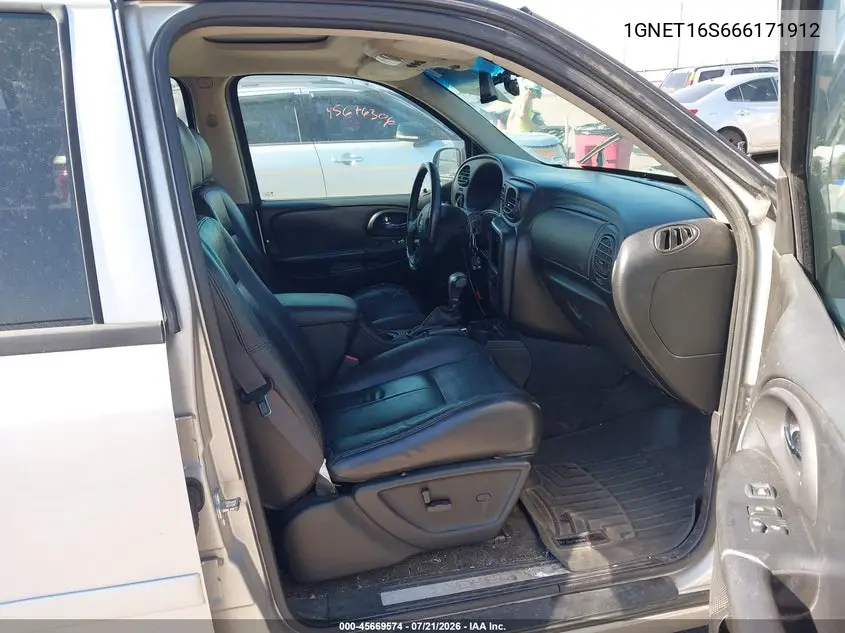 2006 Chevrolet Trailblazer Ext Lt VIN: 1GNET16S666171912 Lot: 45669574