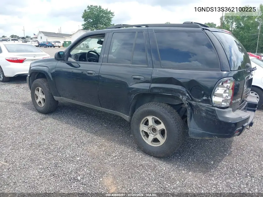 2006 Chevrolet Trailblazer Ls VIN: 1GNDS13S362100225 Lot: 45680391