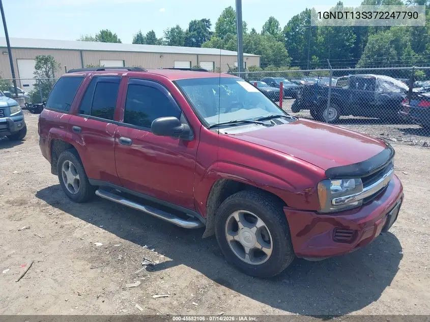 2007 Chevrolet Trailblazer Ls VIN: 1GNDT13S372247790 Lot: 45582106