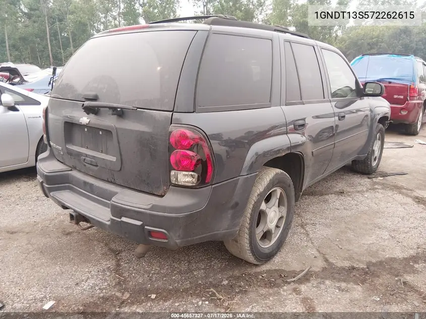 2007 Chevrolet Trailblazer Ls VIN: 1GNDT13S572262615 Lot: 45657327
