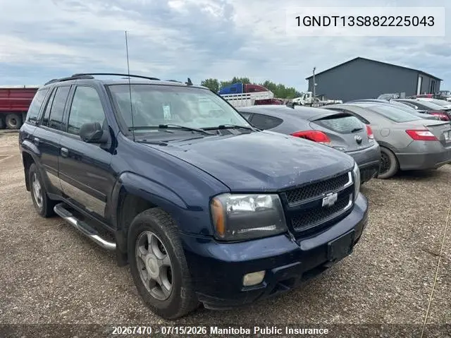 2008 Chevrolet Trailblazer Lt VIN: 1GNDT13S882225043 Lot: 20267470