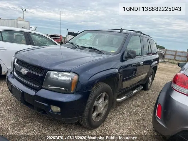 2008 Chevrolet Trailblazer Lt VIN: 1GNDT13S882225043 Lot: 20267470