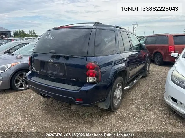 2008 Chevrolet Trailblazer Lt VIN: 1GNDT13S882225043 Lot: 20267470