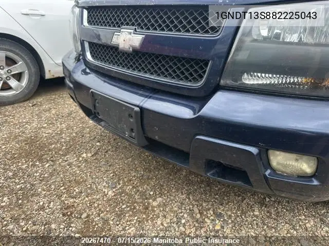 2008 Chevrolet Trailblazer Lt VIN: 1GNDT13S882225043 Lot: 20267470