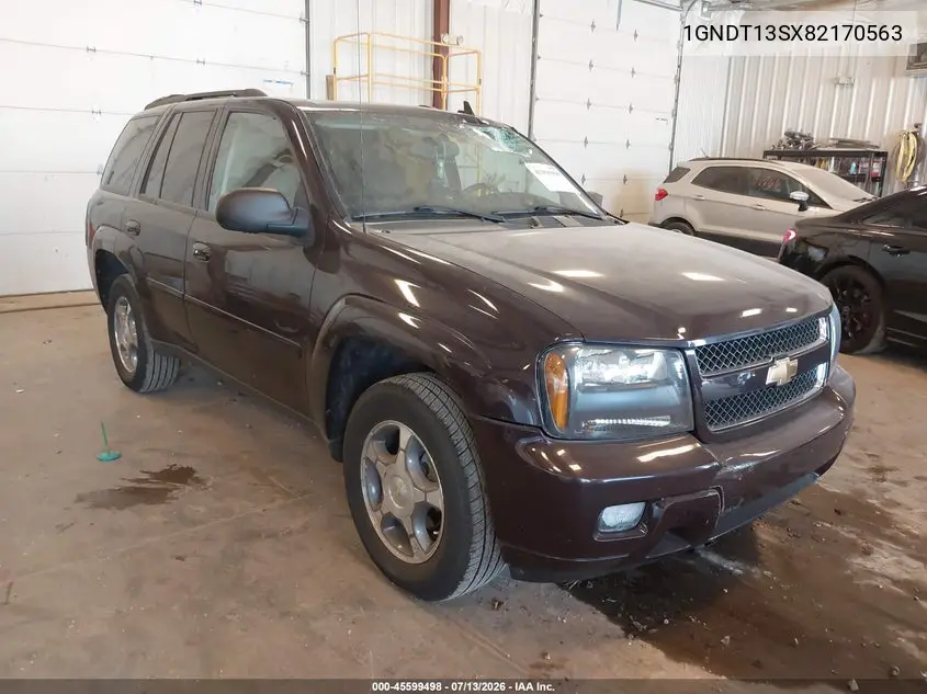 2008 Chevrolet Trailblazer Lt VIN: 1GNDT13SX82170563 Lot: 45599498