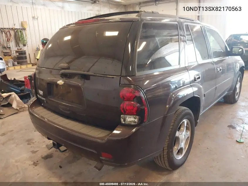 2008 Chevrolet Trailblazer Lt VIN: 1GNDT13SX82170563 Lot: 45599498