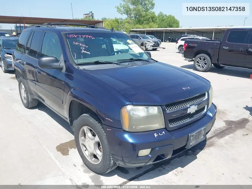 2008 Chevrolet Trailblazer Lt VIN: 1GNDS13S082147358 Lot: 45674946