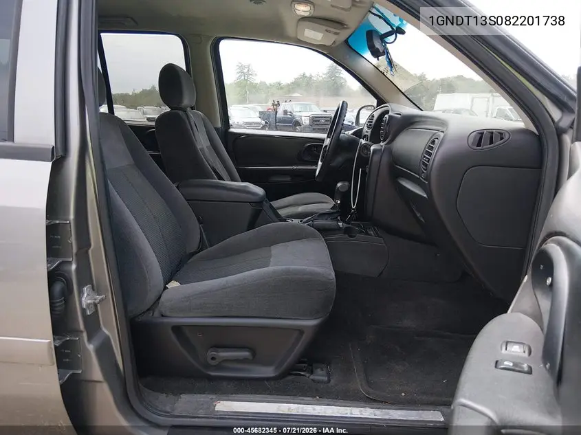 2008 Chevrolet Trailblazer Lt VIN: 1GNDT13S082201738 Lot: 45682345