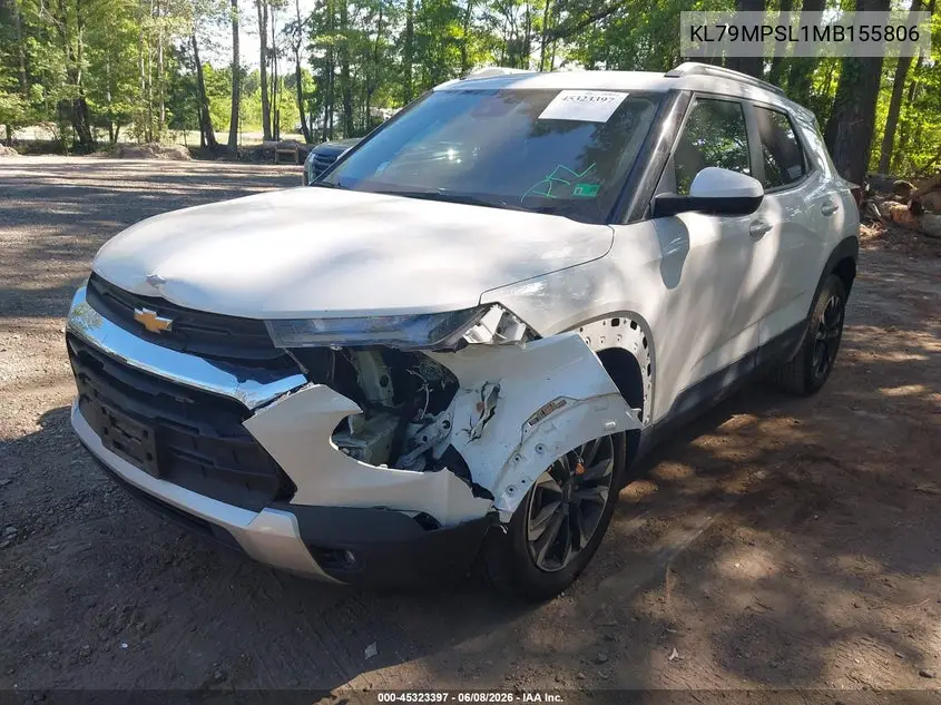 2021 Chevrolet Trailblazer Fwd Lt VIN: KL79MPSL1MB155806 Lot: 45323397