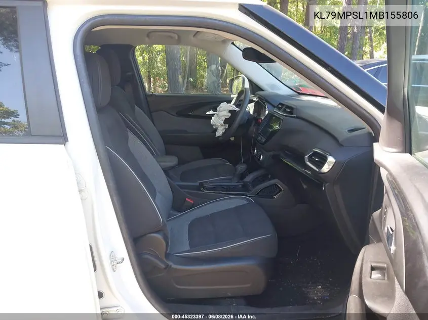 2021 Chevrolet Trailblazer Fwd Lt VIN: KL79MPSL1MB155806 Lot: 45323397