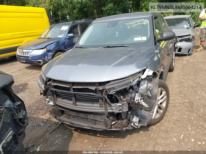 2021 Chevrolet Trailblazer Awd Ls VIN: KL79MNSL8MB064214 Lot: 45607868