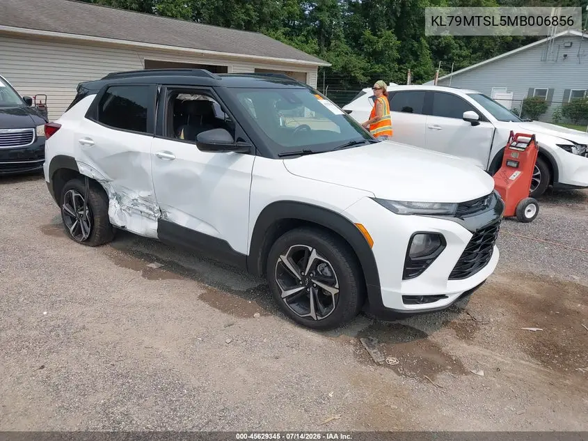 2021 Chevrolet Trailblazer Fwd Rs VIN: KL79MTSL5MB006856 Lot: 45629345